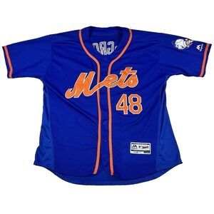 Jacob DeGrom New York Mets Alternate Jersey Majestic Cool Base Authentic 44 MLB